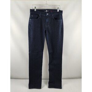 7 For All Mankind Mens 30 Blue The Straight Jeans (30x32)